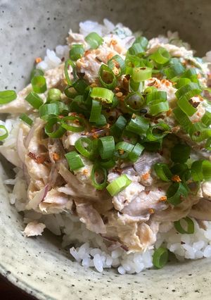 A picture of Miso Mayo Mackerel Rice Bowl.