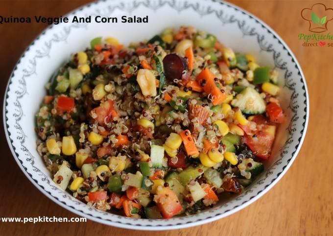 Steps to Make Ultimate Quinoa Veggie And Corn Salad