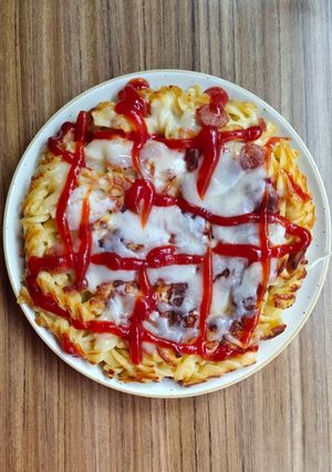 Foto resep Cheesse Fusilli Pizza