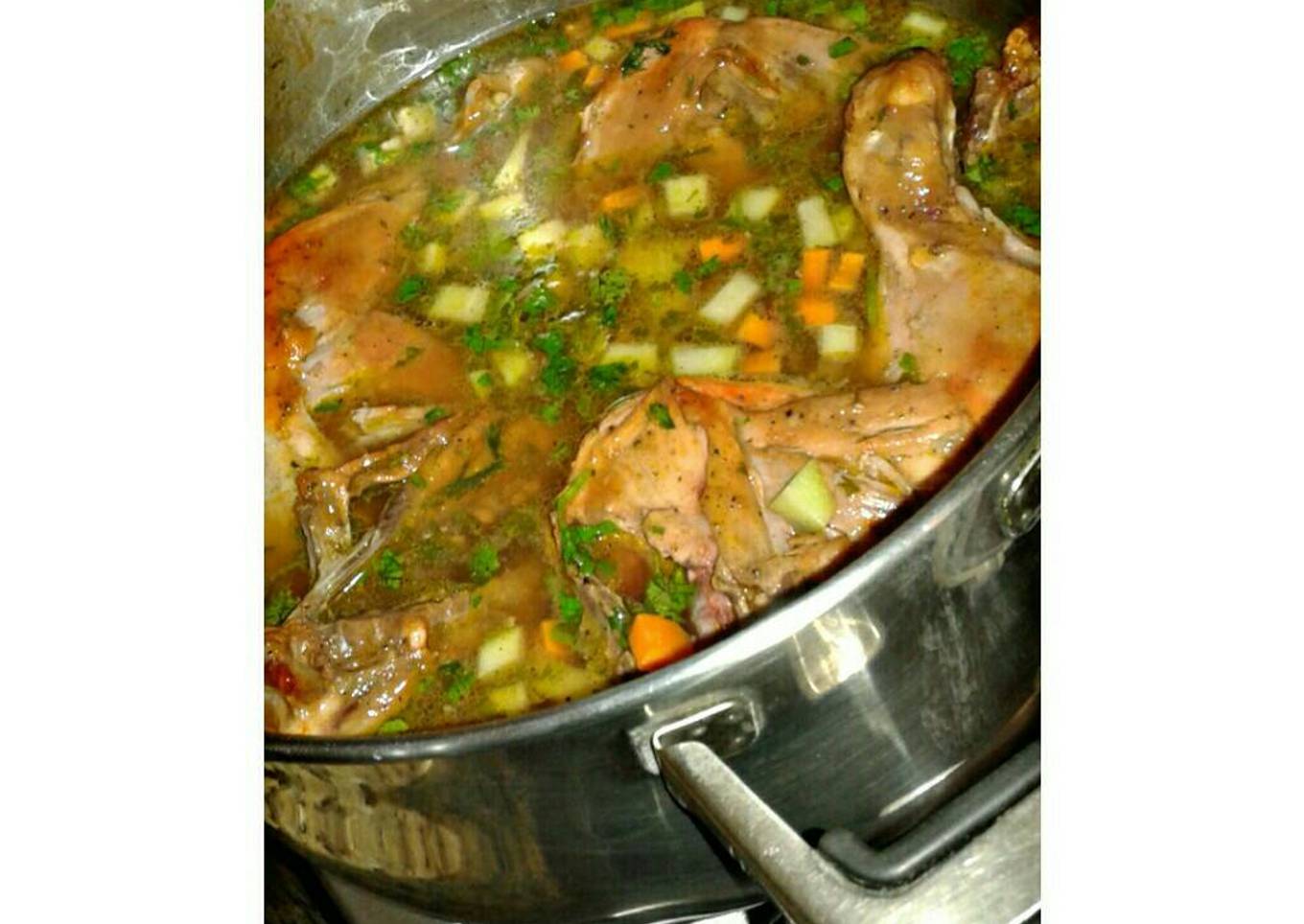 Pollo con zanahorias y chayote