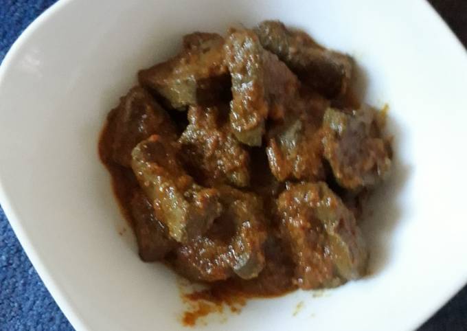 Resep Rendang hati sapi oleh Bunda Hadni - Cookpad