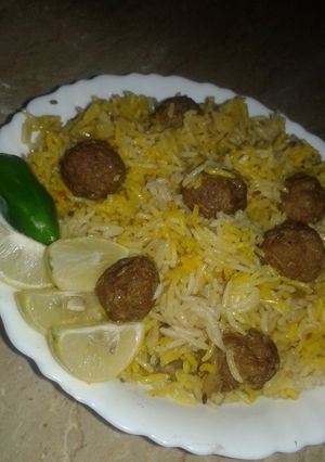 A picture of Mini Kofta biryani☺.