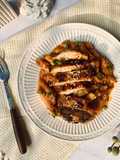 Creamy Tofu Chicken Pasta