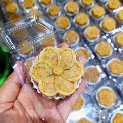 รูปของ Bolu pisang kukus cetak, tanpa mixer