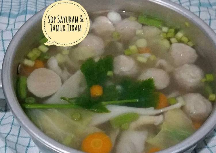 Sop Sayuran &amp; Jamur Tiram