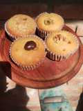 Muffins de dulce de leche con corazón de dulce de leche