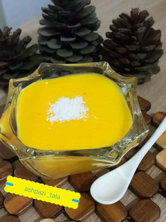 عکسی از دستور دسر شیر (کرم زعفرانی)