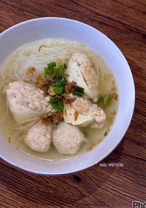 Foto resep Sop Soun Tahu Isi Udang Ayam