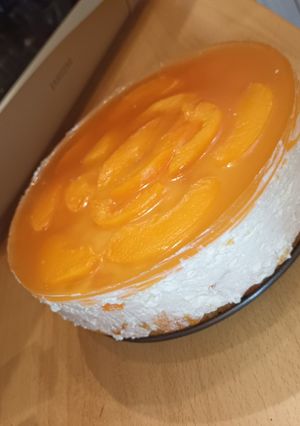 Barackos túrókrémes torta recept fotója