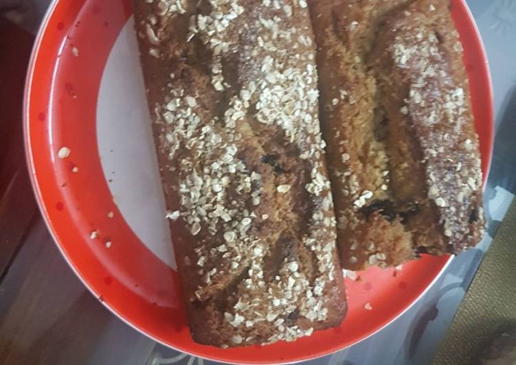 Recipe: Perfect Banana Oat Loaf Cake