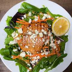 Teriyaki Salmon with Feta & Ginger Salad রেসিপির প্রধান ছবি