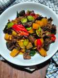 Tumis Kentang Ati Ampela Pete