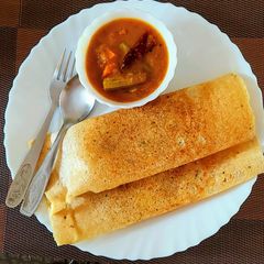 A picture of Oats Masala Dosa.