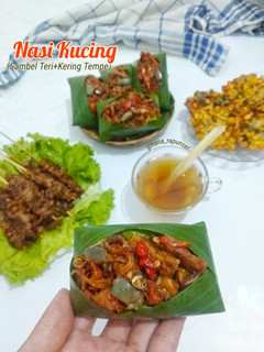 Foto resep Nasi Kucing Sambal Teri Oseng Tempe