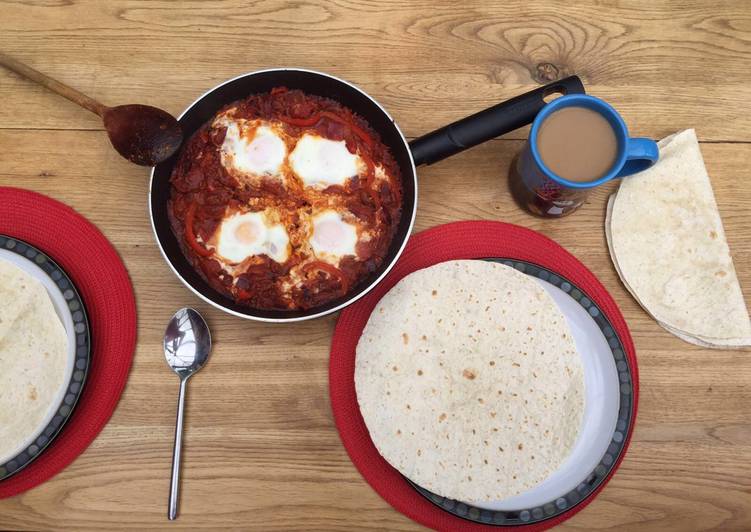 Easiest Way to Prepare Speedy Marc’s huevos rancheros with chorizo