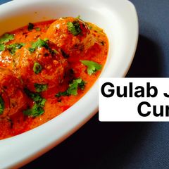 A picture of Gulab Jamun Curry.
