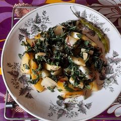 A picture of Green Amaranth Radish Stir Fry.