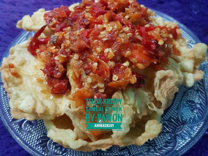 Cara Gampang Membuat 79# Telor krispy sambal geprek yang Menggugah Selera