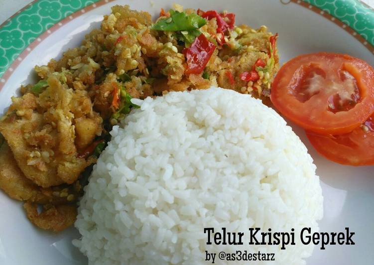 Resep Telur Krispi Geprek, Sempurna