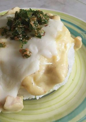 Foto resep Baked Rice Chicken Carbonara