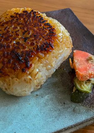 A picture of Grilled Rice Ball (Yakionigiri).
