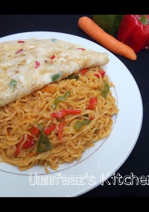 A picture of Indomie and egg 2.