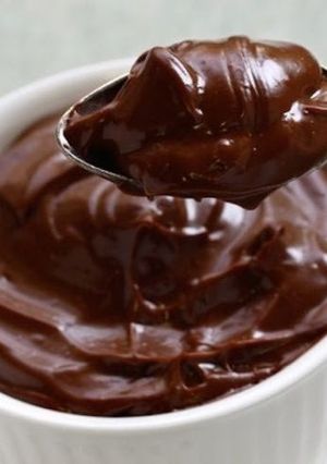 Una foto de Pudín de chocolate y plátano