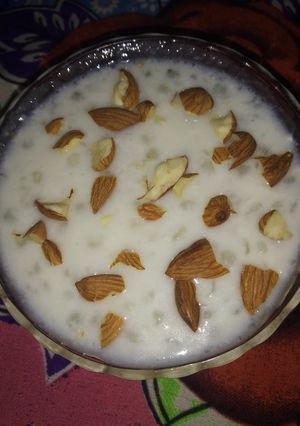 A picture of Sabudana kheer.
