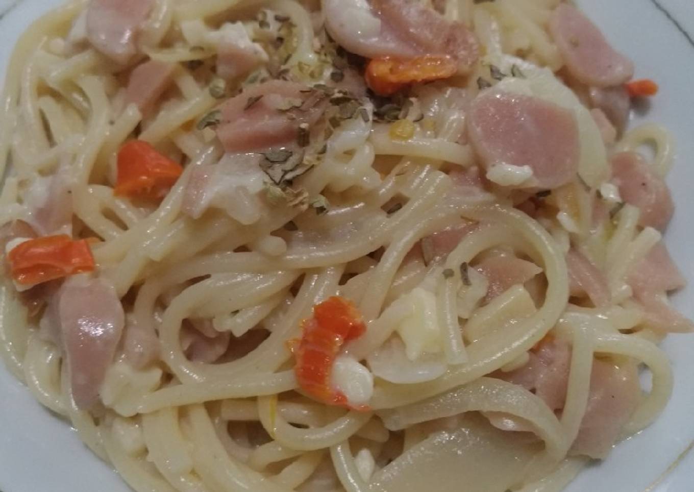 Spaghetti Carbonara Pedas