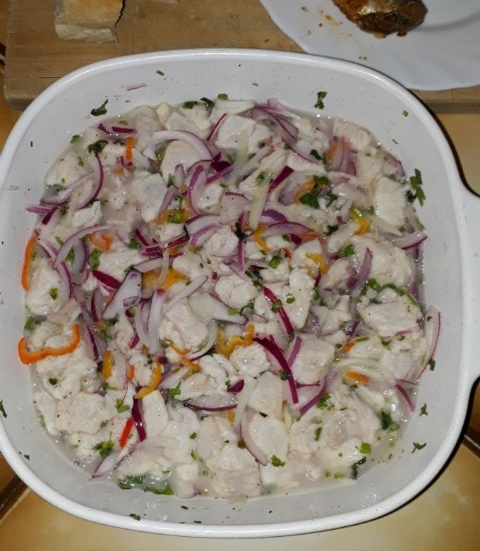 Una foto de Ceviche rápido y fácil de pescado blanco