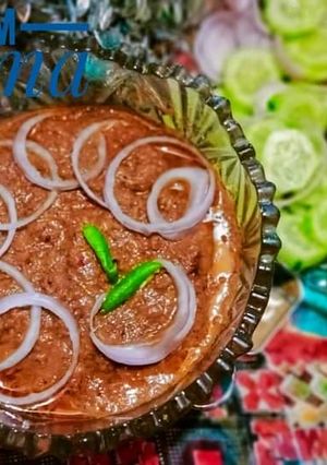A picture of Dum seekh qeema.
