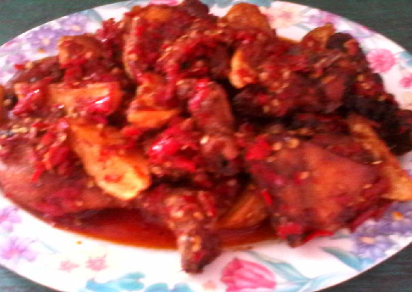 Ayam Goreng Balado Khas Padang