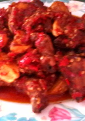 Foto resep Ayam Goreng Balado Khas Padang