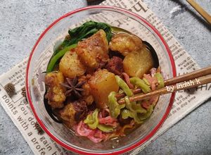 Foto resep Ngau Lam Min (Braised Beef Brisket Noodles)