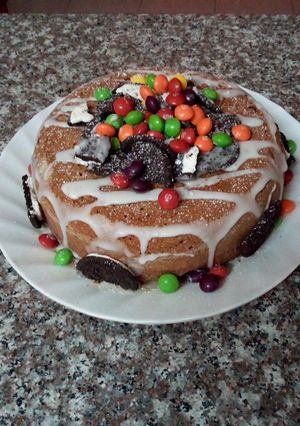 A picture of Mint-choc Christmas cake #festivedish.