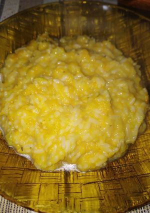 Una foto de Risotto de zapallo con brócoli