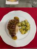 Magret de canard ao molho de laranja