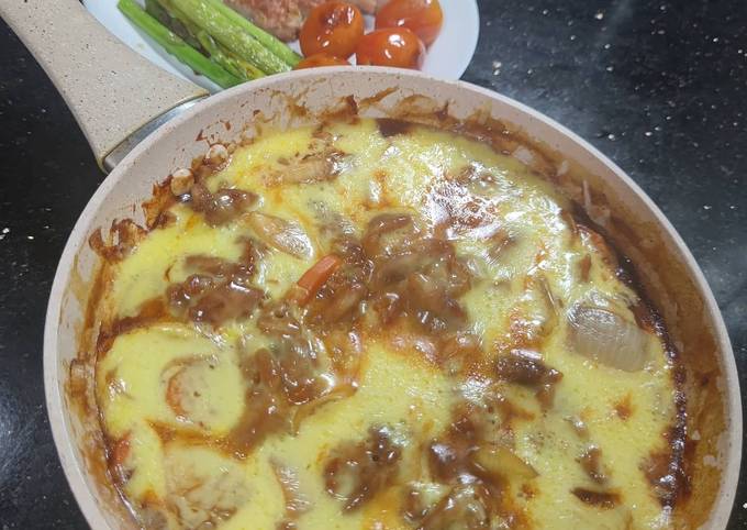 Cara Gampang Menyiapkan Kimpitang (kimchi pizza tangsuyuk) / 김피탕, Enak