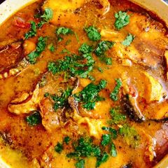 A picture of Fish with Mustard paste.