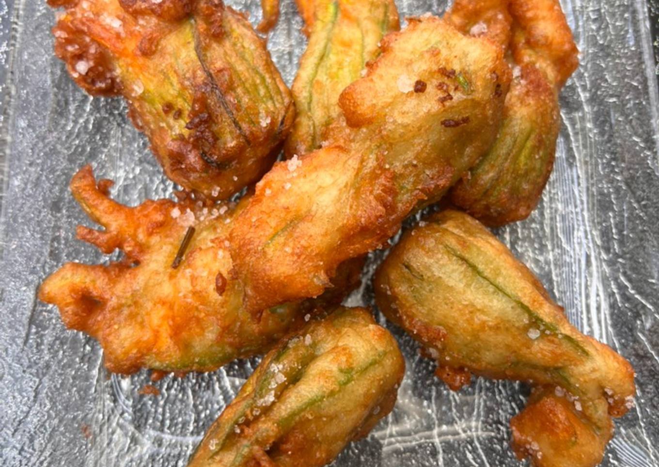 Beignets de fleurs de courgettes