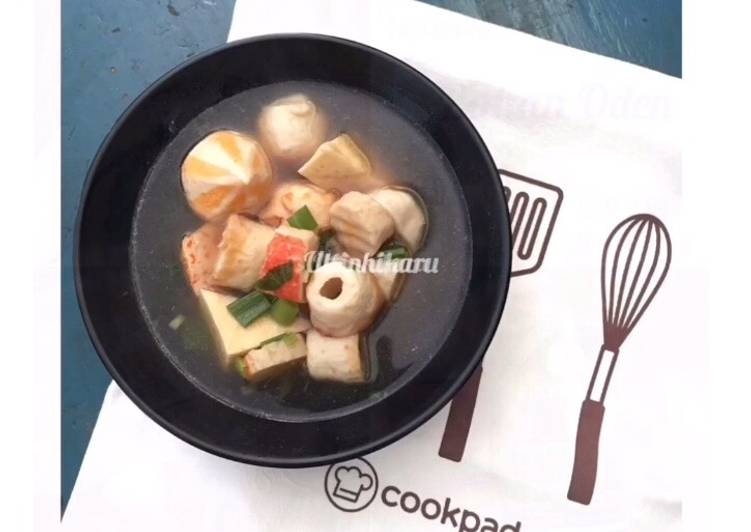 Cara Membuat 78. Oden Fishcake dengan Kaldu Lobak Kekinian