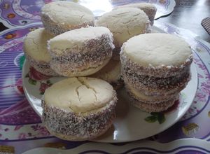 Una foto de Alfajor de fécula de mandioca