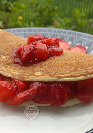 Foto di Pancake con fragole