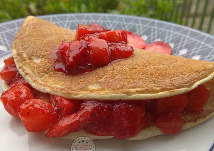 Pancake con fragole
