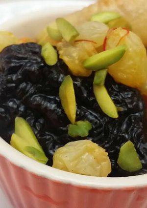 A picture of Khoshaf receipe.