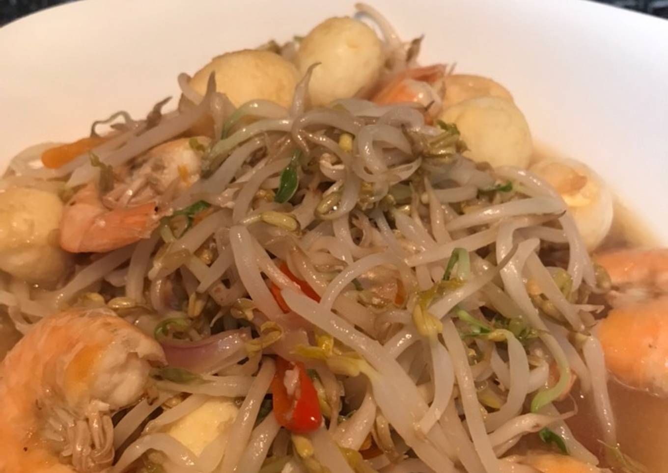 Tumis Tauge Udang Puyuh