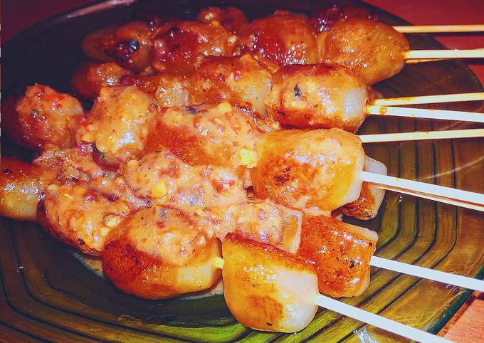 Sate aci sambal kacang by fitashaa