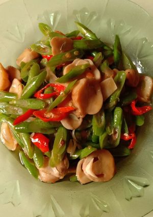 Foto resep Oseng buncis jamur kancing