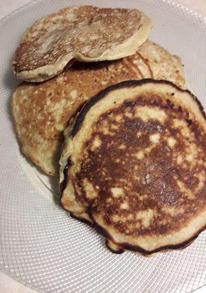 Una foto de Hotcakes con soja texturizada