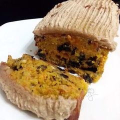 A picture of Cinnamon Icing Carrot Cake.